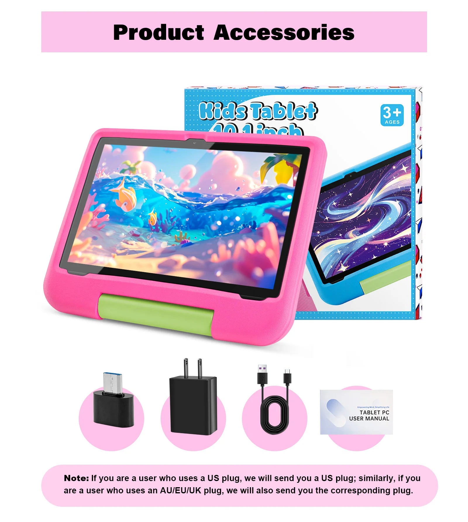 Kids Tablet Android 15 10.1 Inch