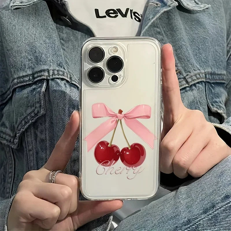 Cute Cherry Bow-Knot Phone Case