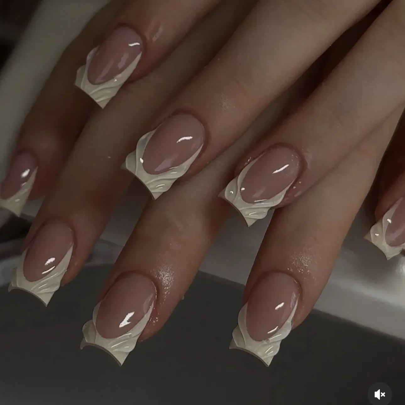 24pcs Press on Nails Short