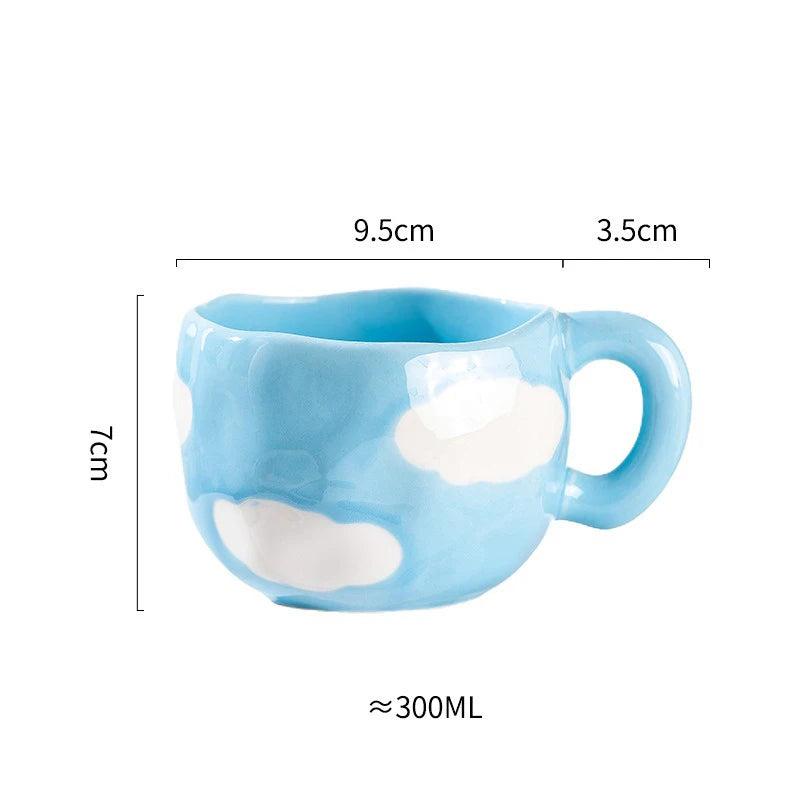 Hand Pinched Irregular Ceramic mug