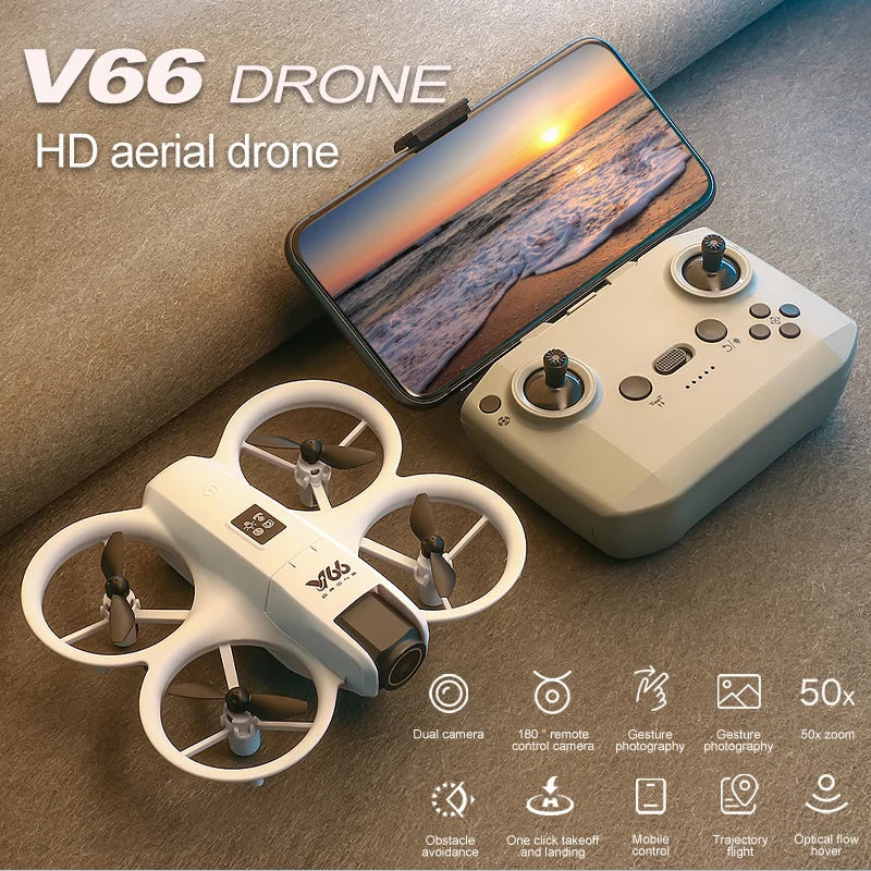 V66 Drone HD Professional 4K Dual Camera