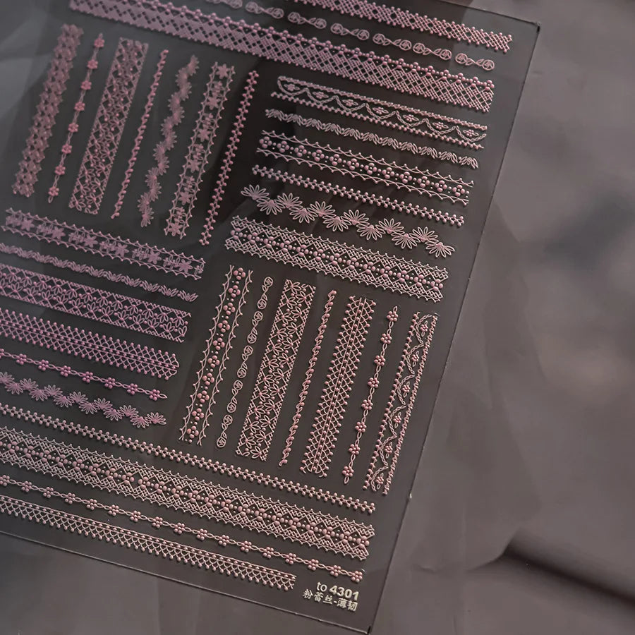 5D Nail Art Sticker Self Adhesive Decoration Manicure Decals