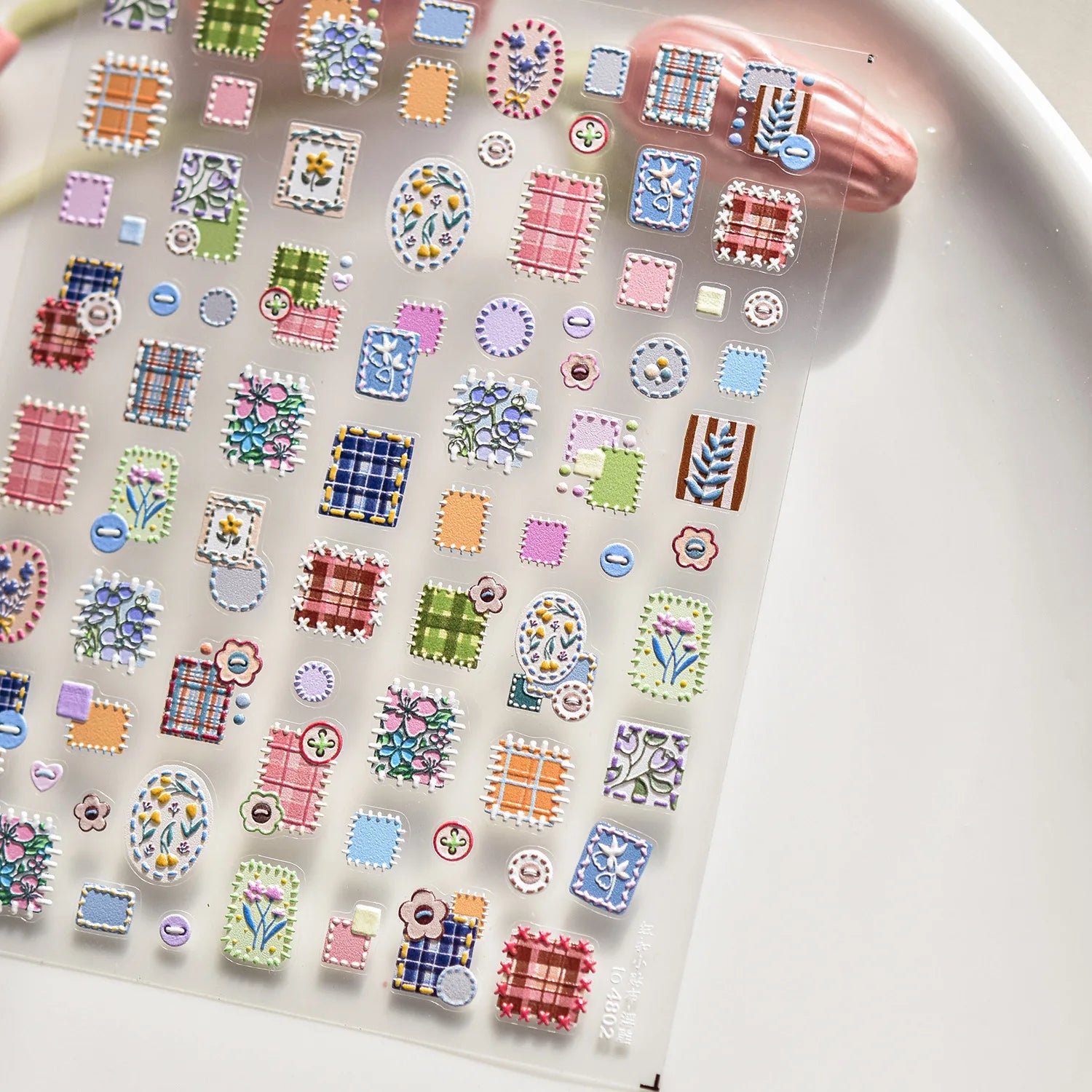 Vintage Clocks 5D Nail Art Stickers Abstract Prints