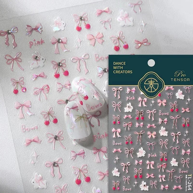 5D Elegant Nail Art Stickers
