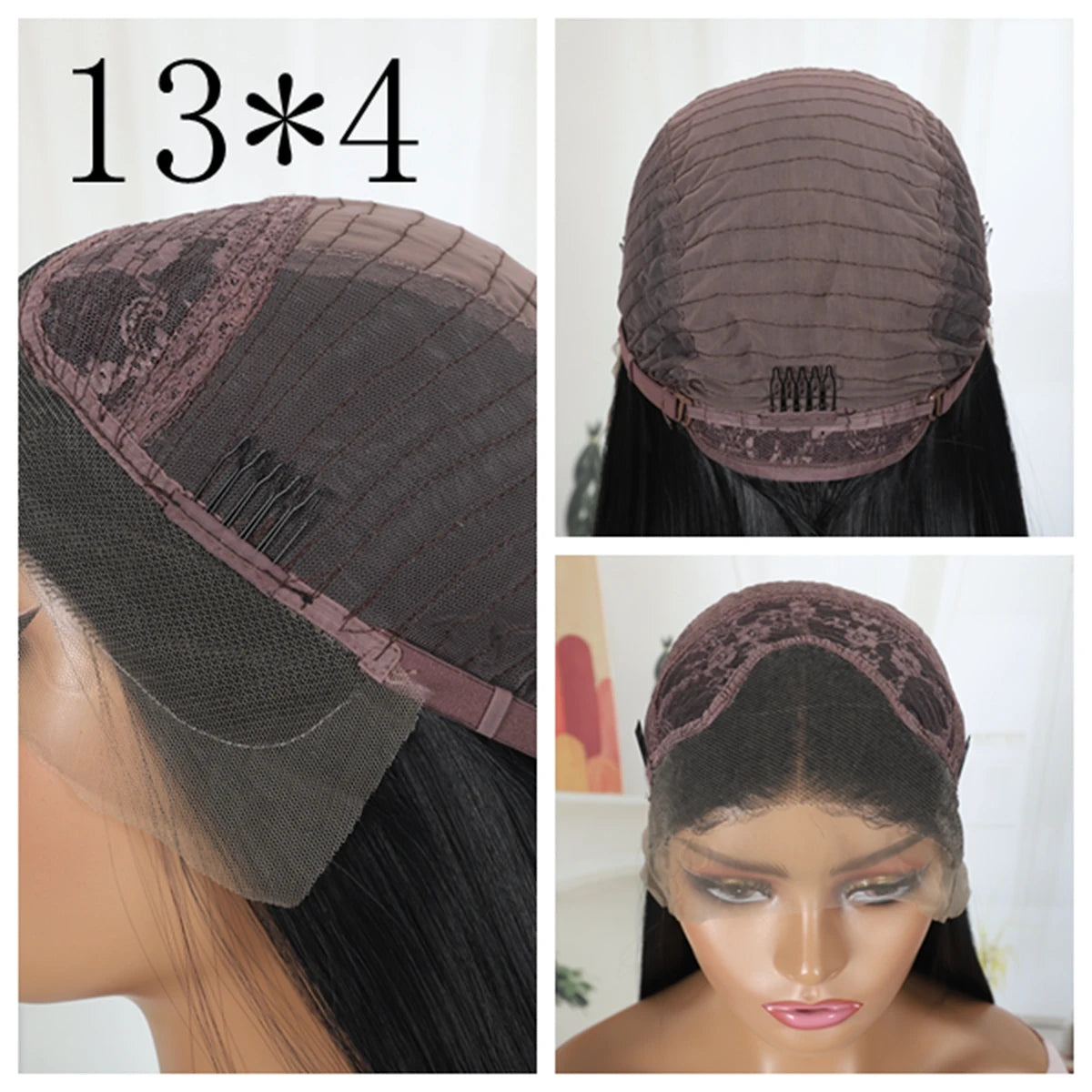 Loose Wave Black Synthetic Soft 13X4 HD Lace Frontal Wig