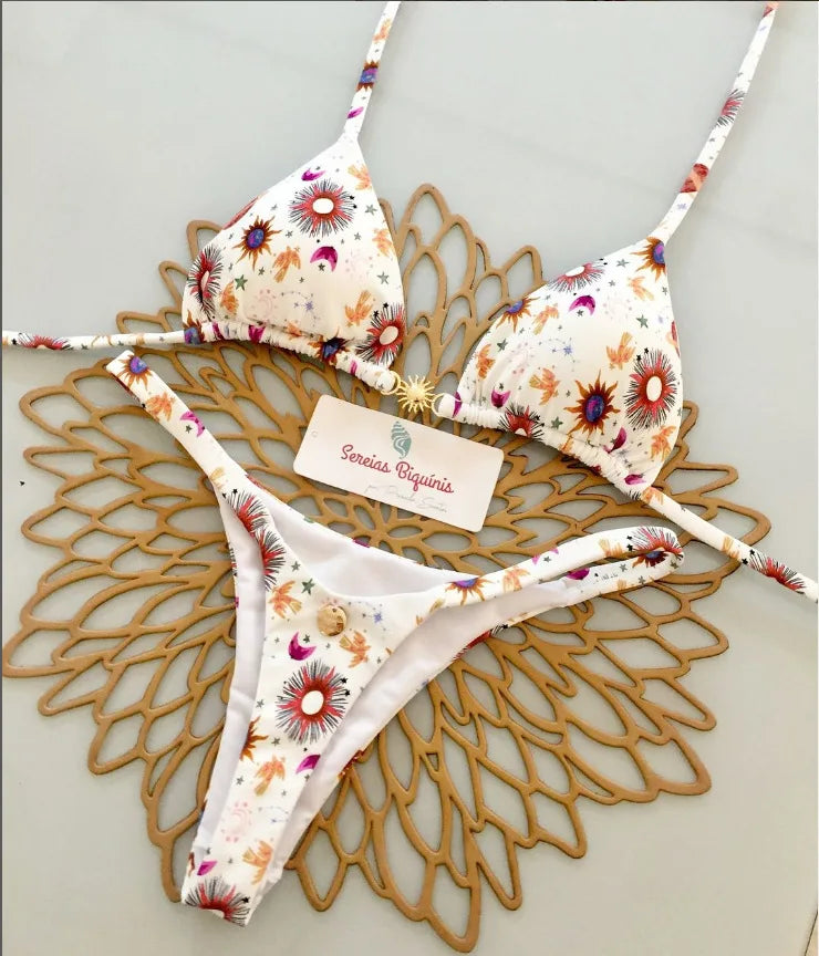 Swimwear Women Printed Bikini Set