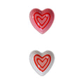 2Pcs Original Design Heart Ceramic Plate