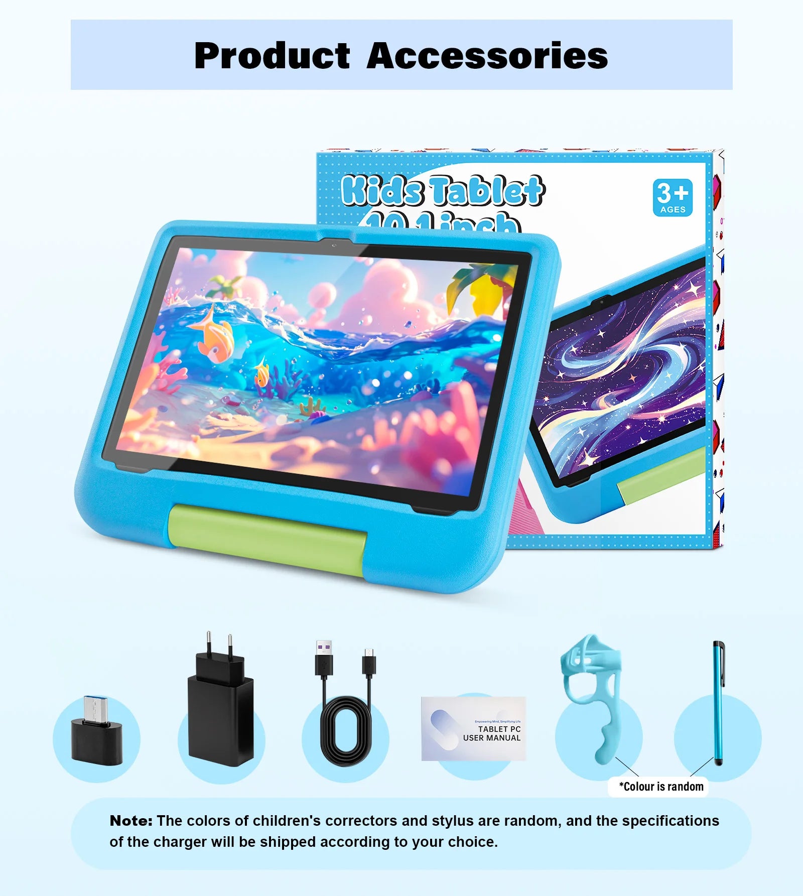 Kids Tablet Android 15 10.1 Inch