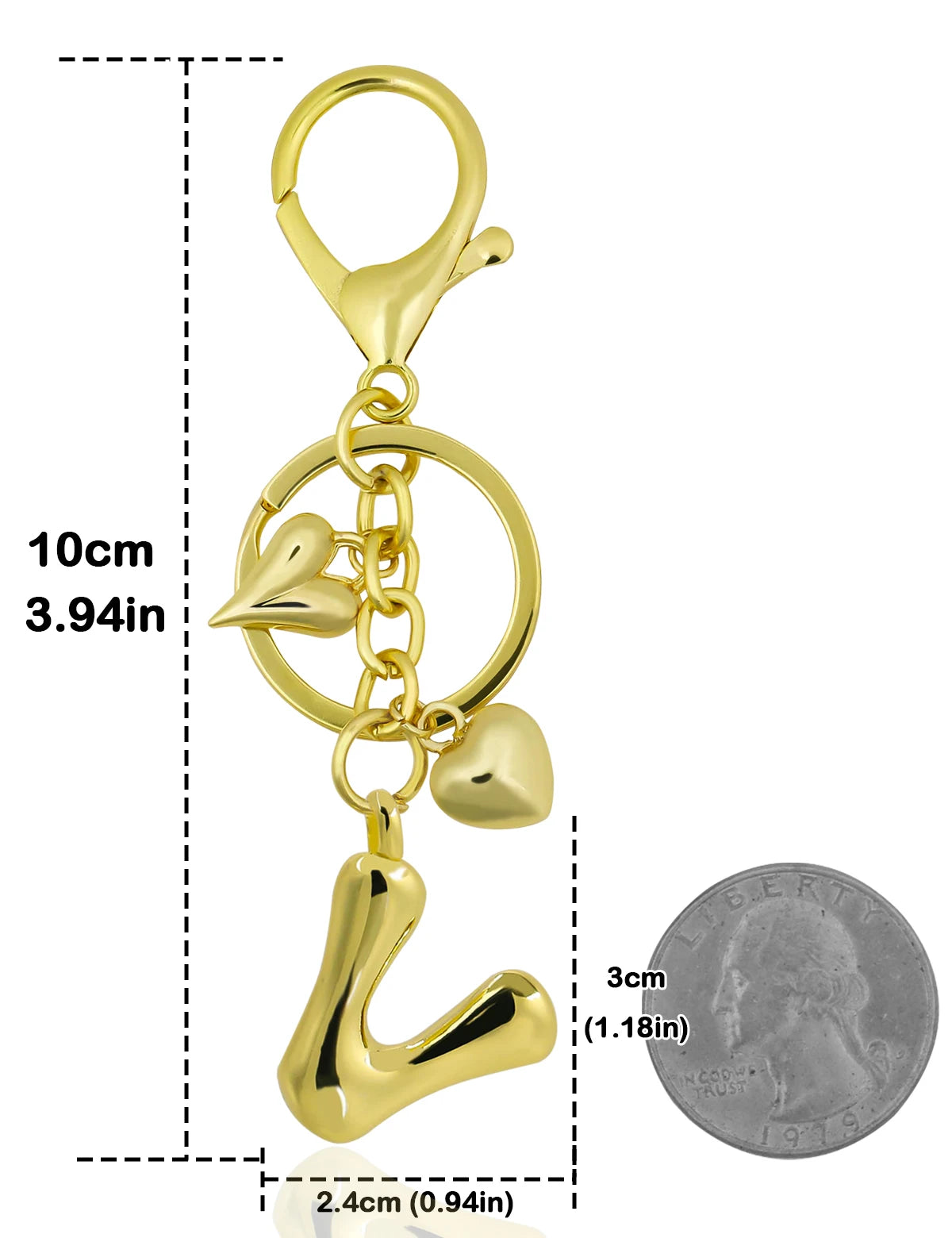 Bubble Letter Keychain