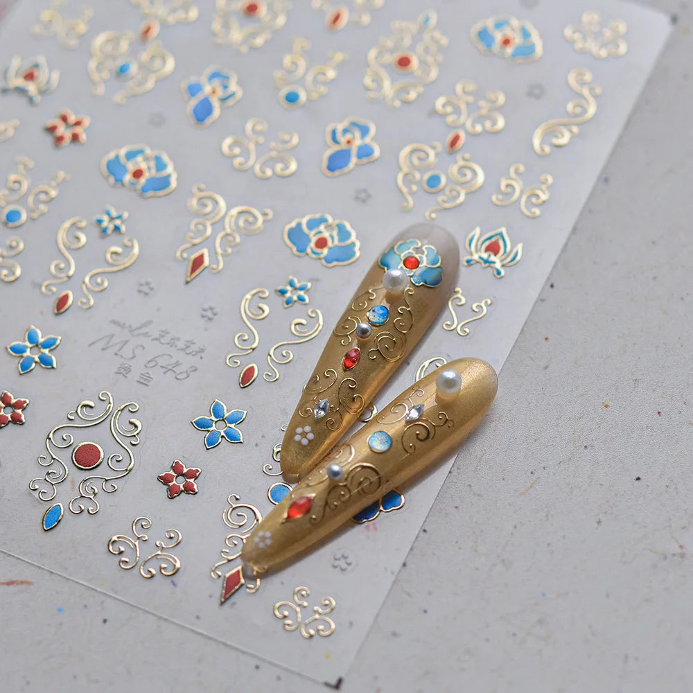 Gorgeous Gemstone Luxury 5D Nail Art Stickers