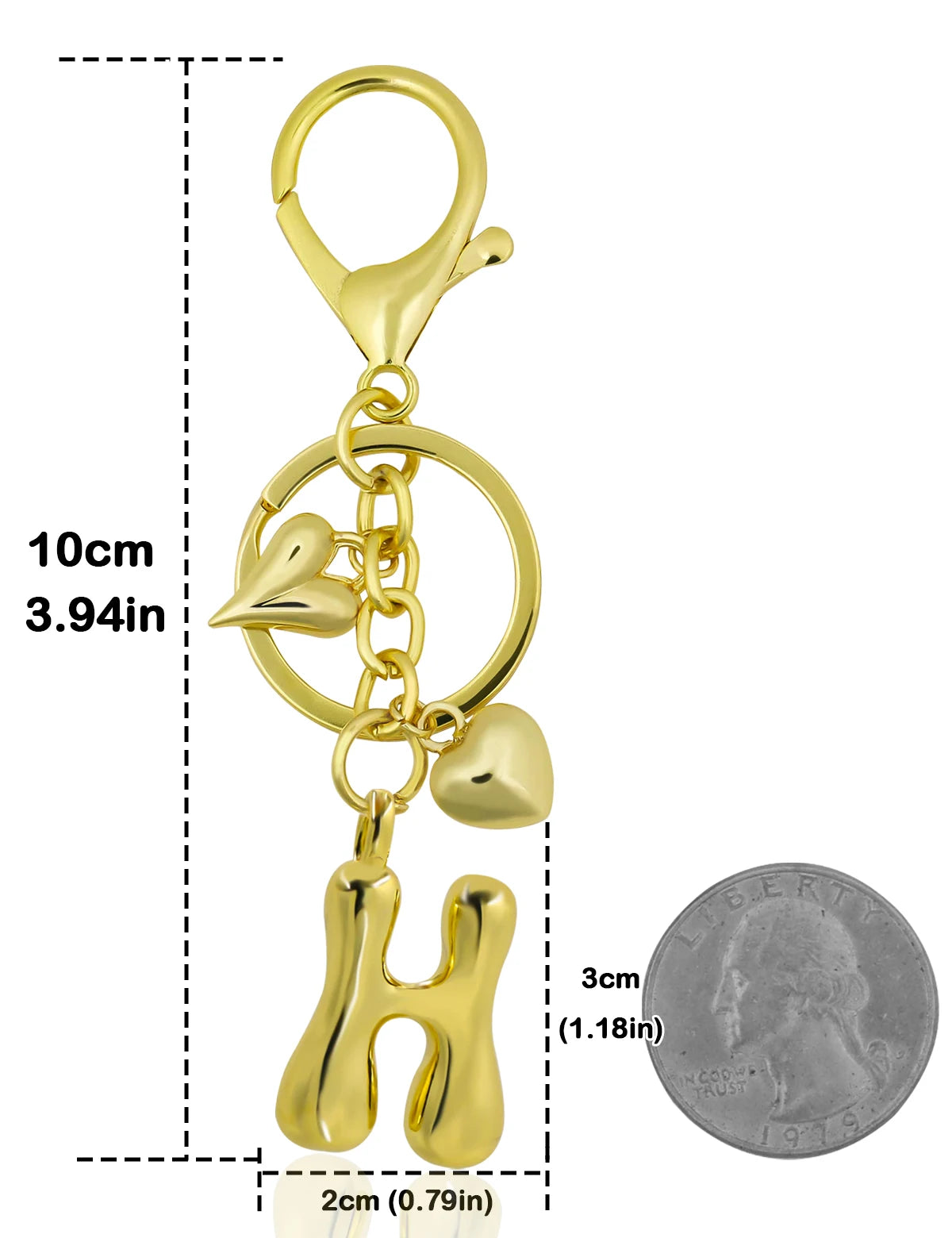 Bubble Letter Keychain