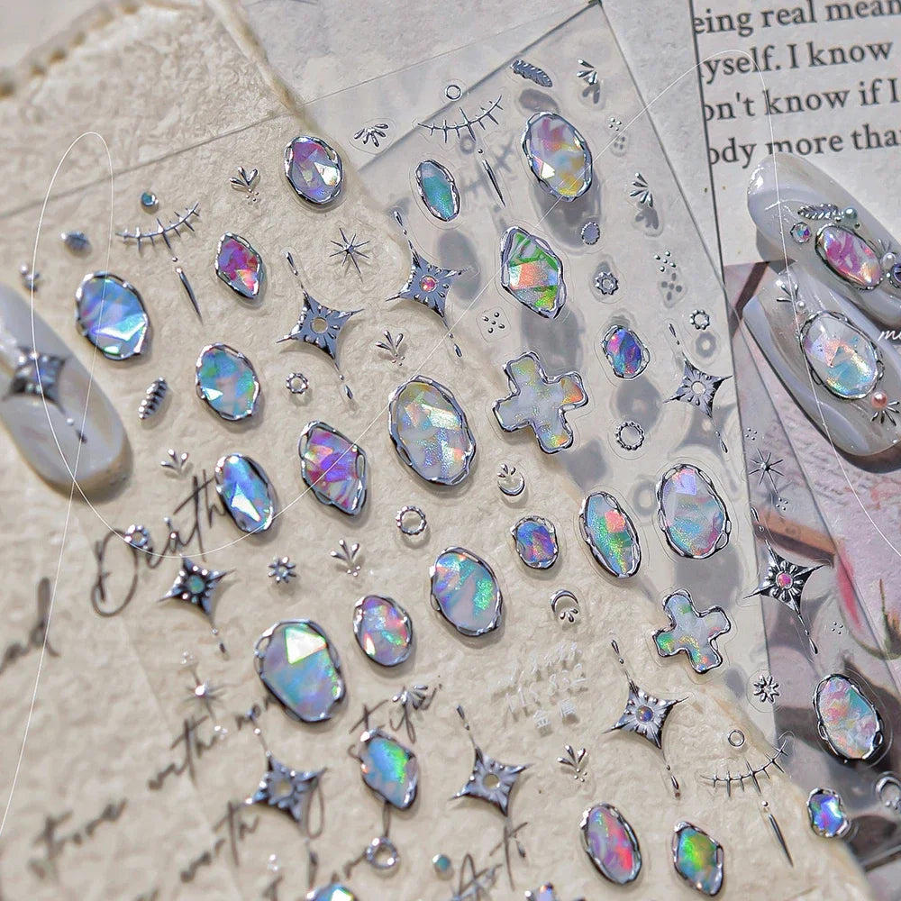 Gorgeous Gemstone Luxury 5D Nail Art Stickers