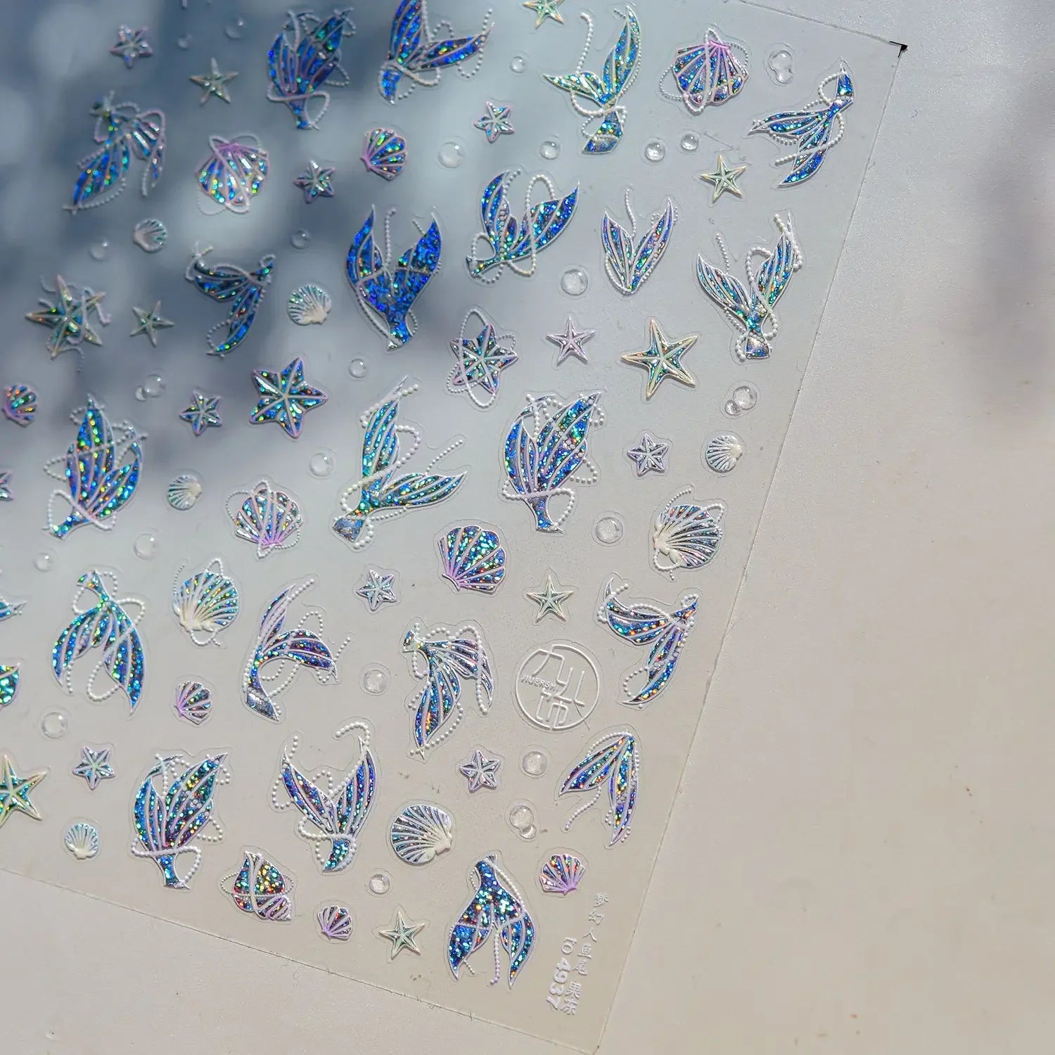 Goldfish Cavort Water 5D Nail Art Stickers Manicure Decal