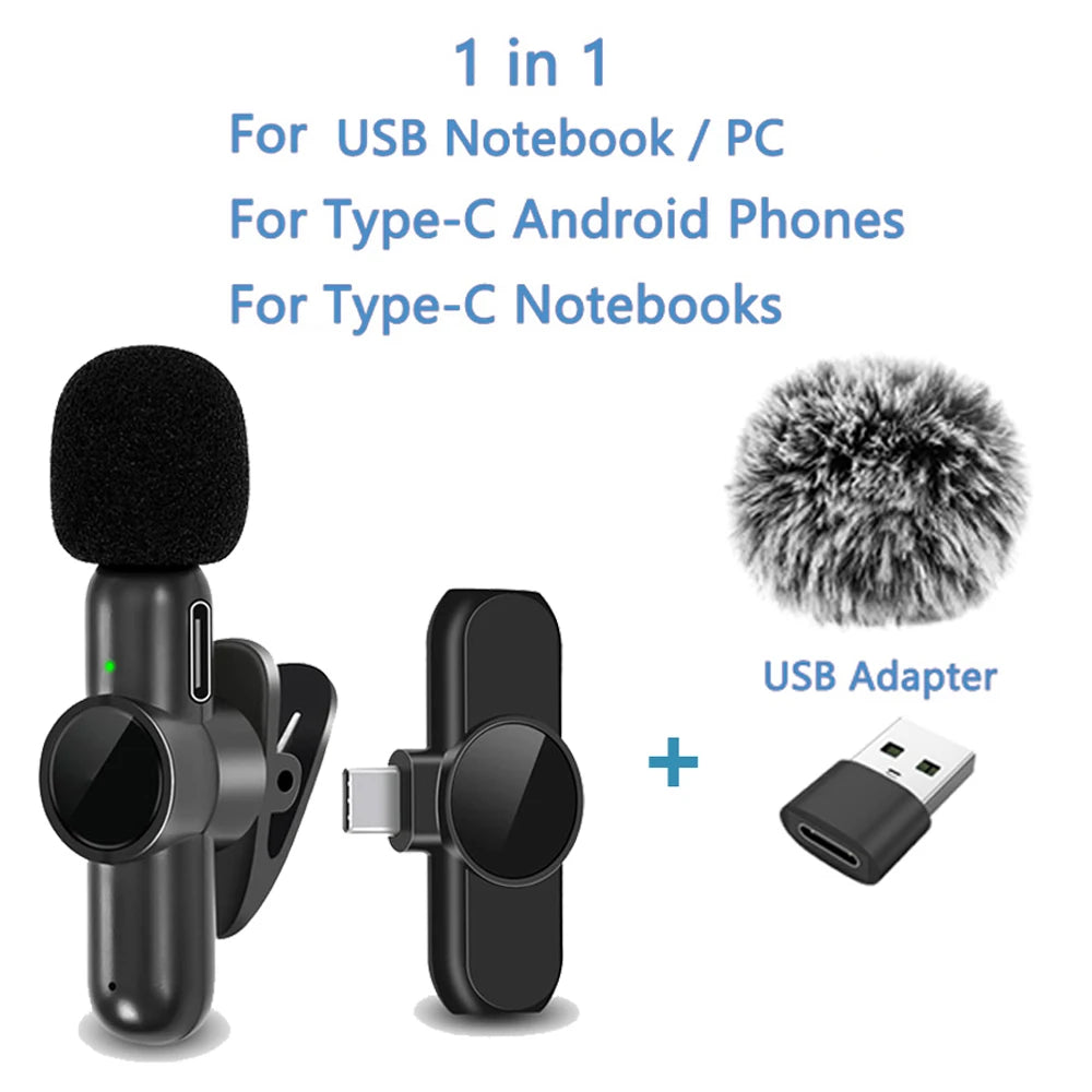2.4G Wireless Lavalier Noise Cancelling Microphone