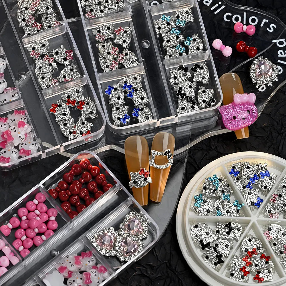 Hello Kitty Nail Charms Kawaii