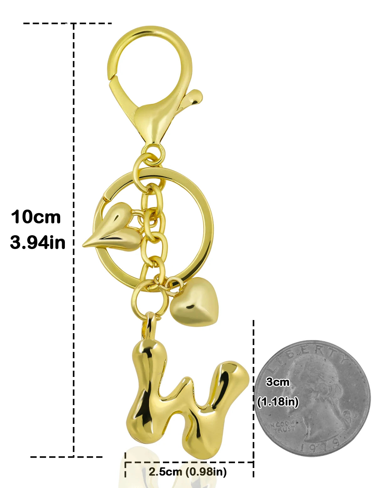 Bubble Letter Keychain