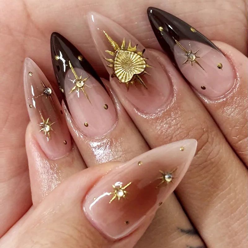 24Pcs Short Almond Nails