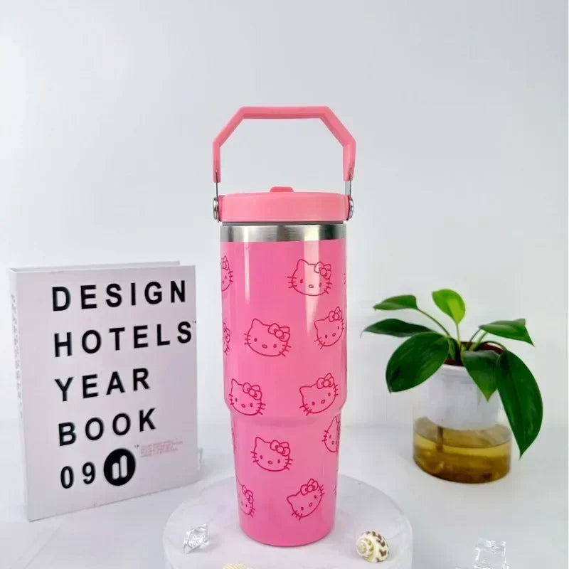 Kawaii Hello Kitty High-capacity Stainless Steel Vacuum Cup