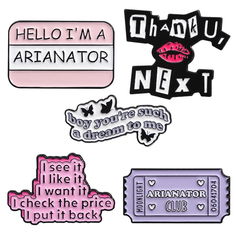 Funny Humorous Daily Proverbs Enamel Pins