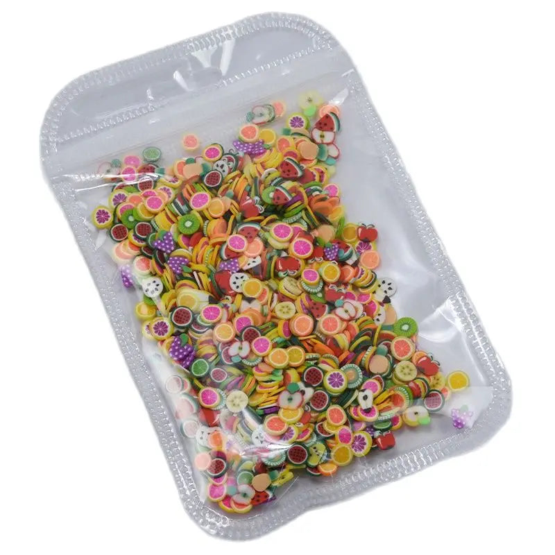 Nail Fruit Slices Polymer Clay 3D