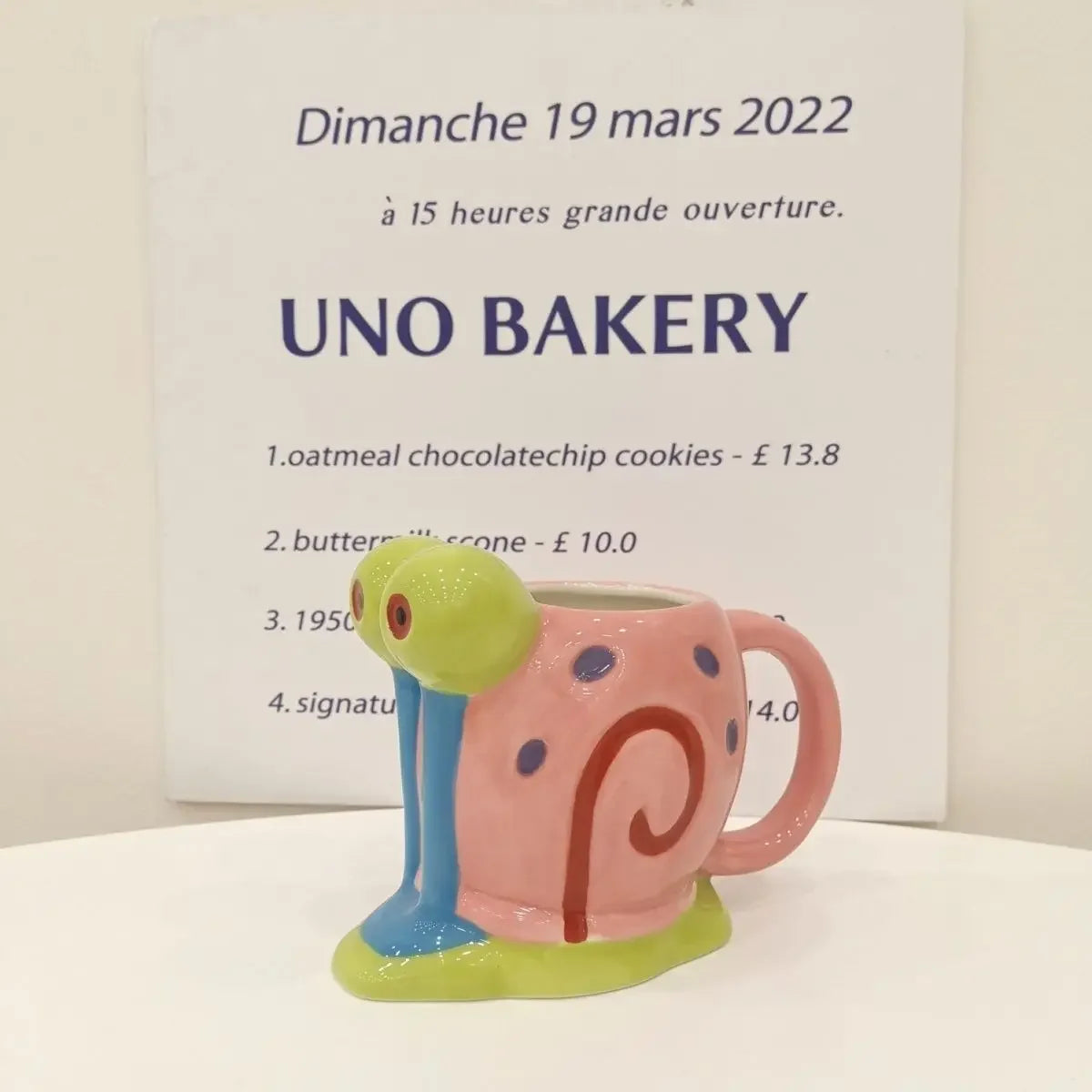 260ML Snail Ceramic Coffee Mug