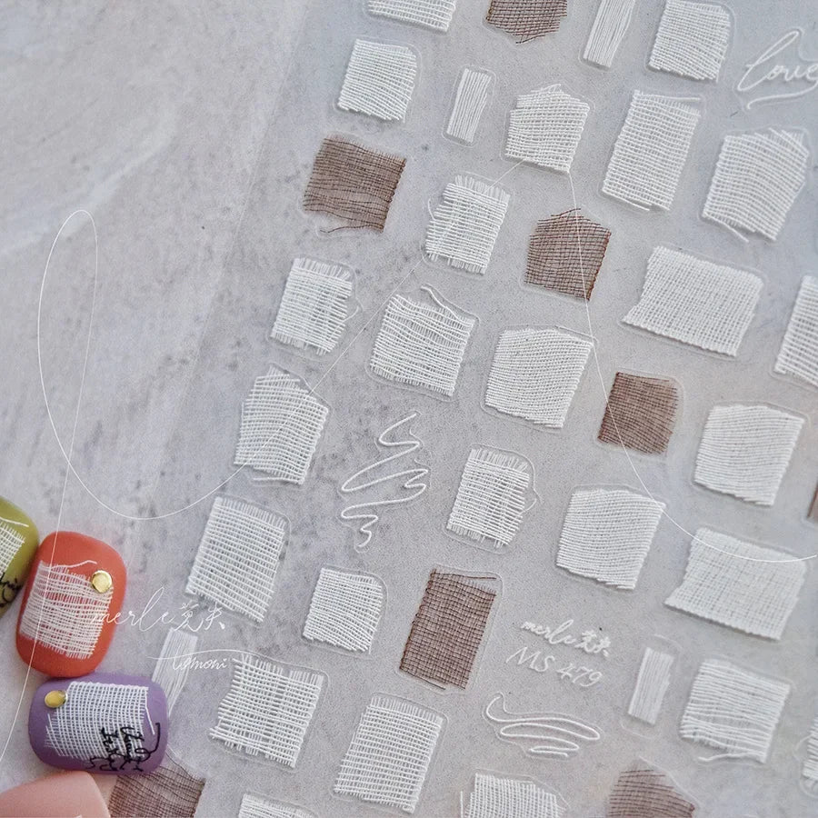 5D Nail Art Sticker Self Adhesive Decoration Manicure Decals