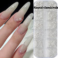 12Grids Christmas Nail Rhinestone Mixed Size