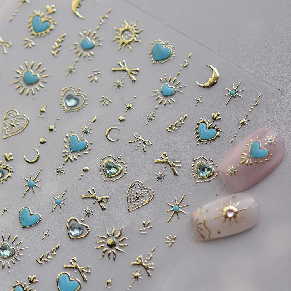 Gorgeous Gemstone Luxury 5D Nail Art Stickers