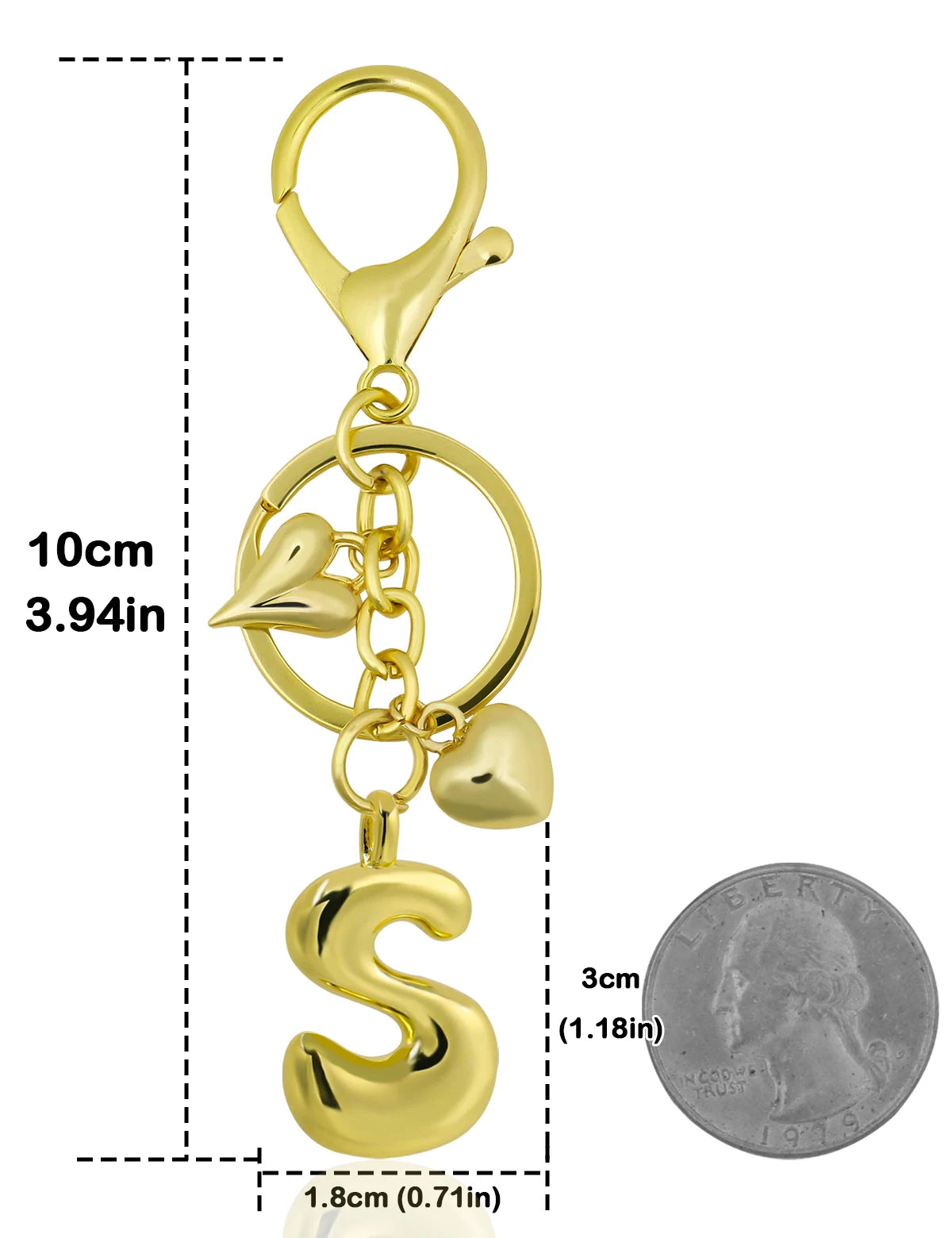 Bubble Letter Keychain