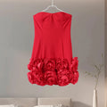 3D Flowers Party Dress