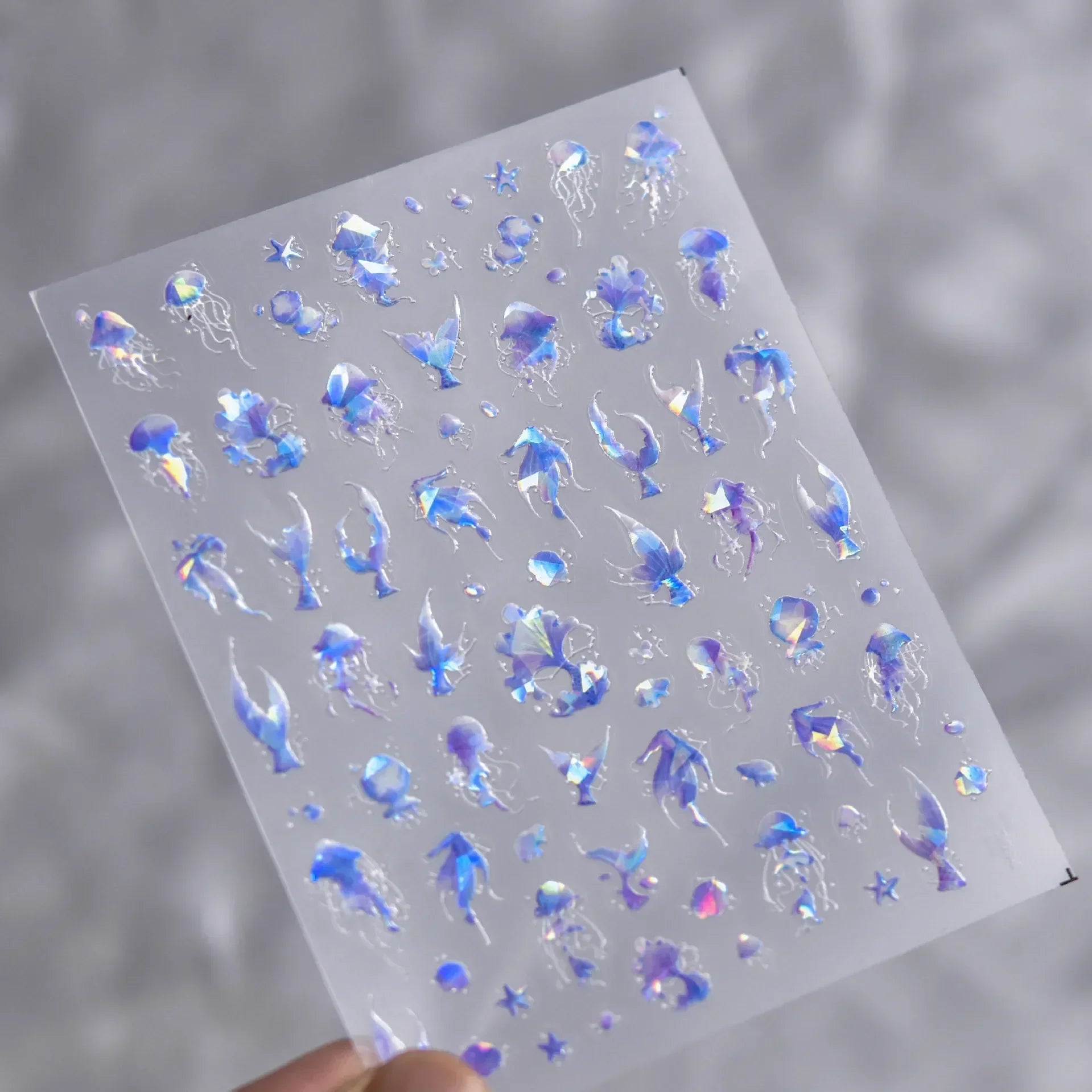 Goldfish Cavort Water 5D Nail Art Stickers Manicure Decal