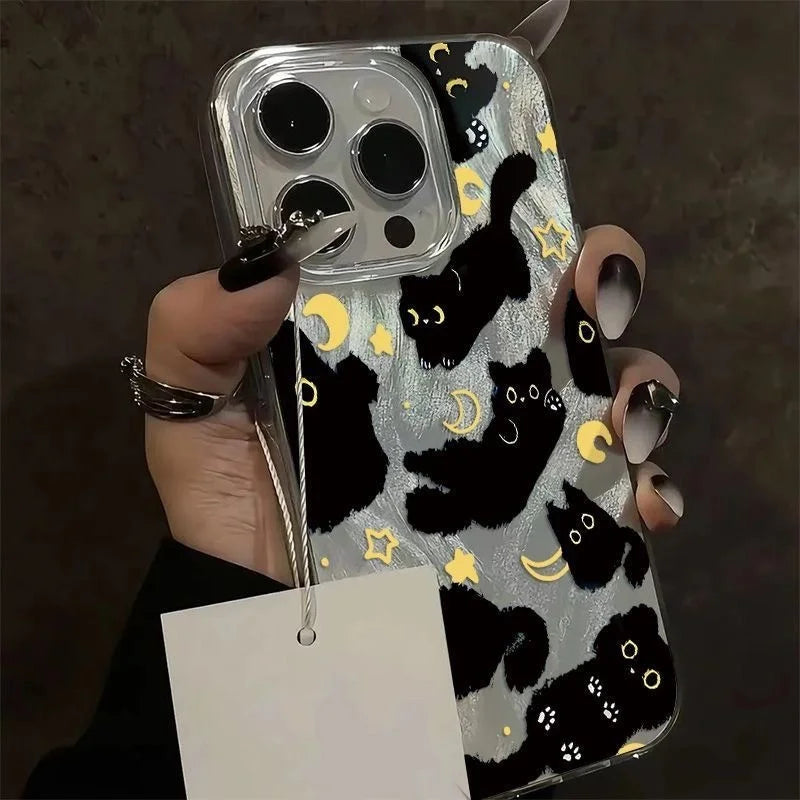 Cute Black Cat Phone Case