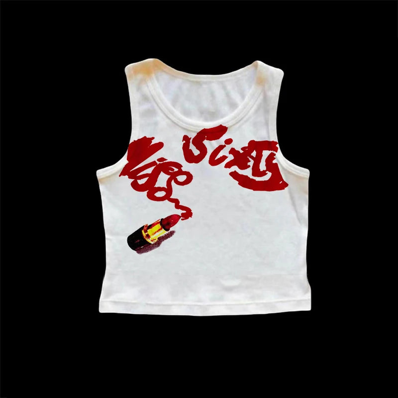 2000s Grunge Vintage Top Y2k