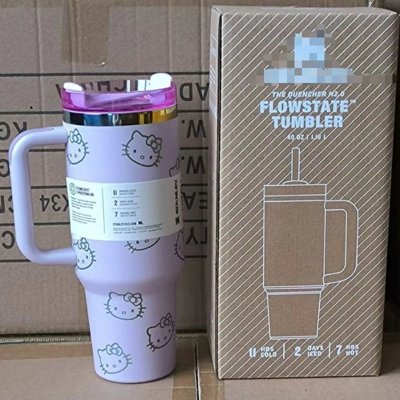 40oz Hello Kitty Stainless Steel Insulated Cup Kawaii