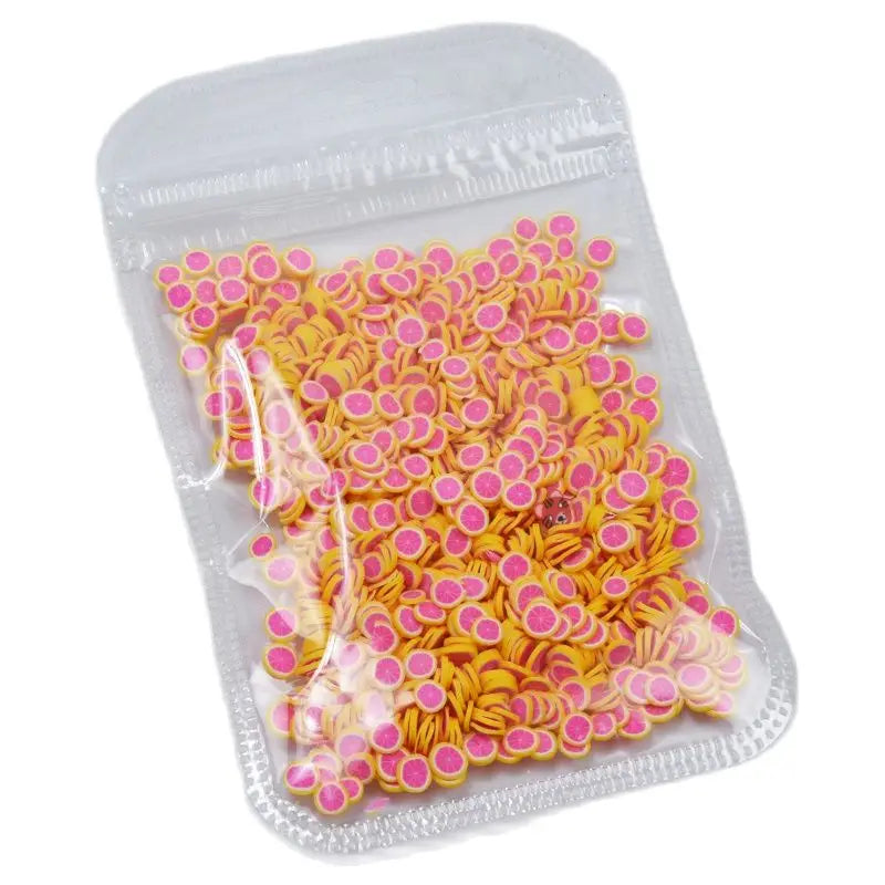 Nail Fruit Slices Polymer Clay 3D