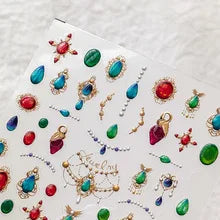 Gorgeous Gemstone Luxury 5D Nail Art Stickers
