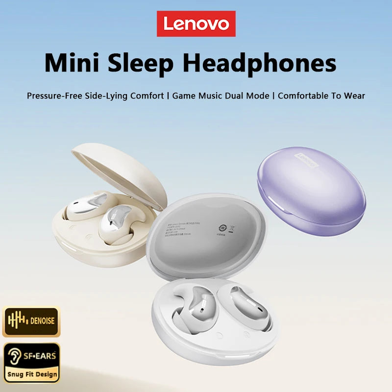 Lenovo LE203 Sleep Invisible Earbuds Tiny Headphone