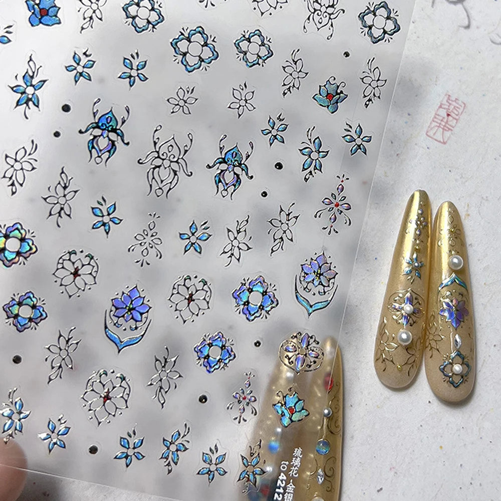 Gorgeous Gemstone Luxury 5D Nail Art Stickers