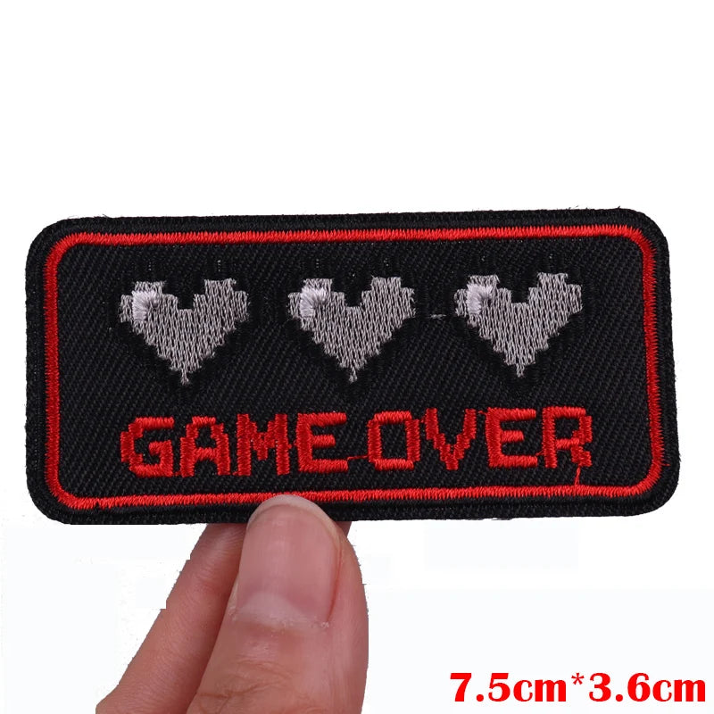 Personality Slogan Embroidered Patches