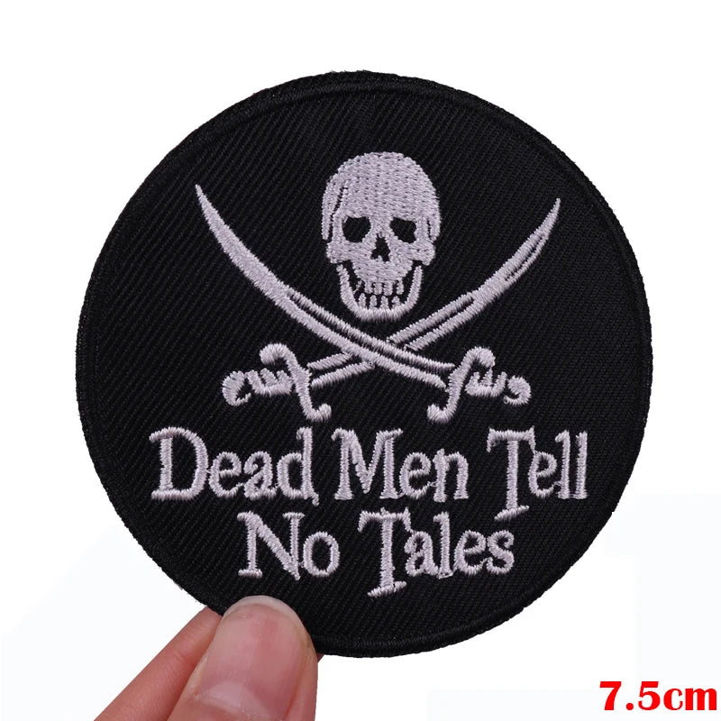 Personality Slogan Embroidered Patches