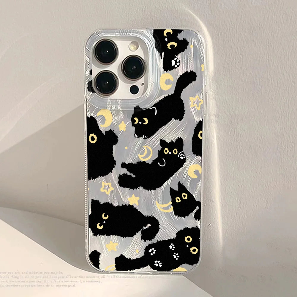 Cute Black Cat Phone Case