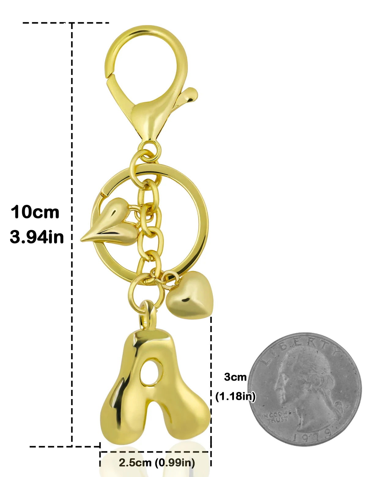 Bubble Letter Keychain