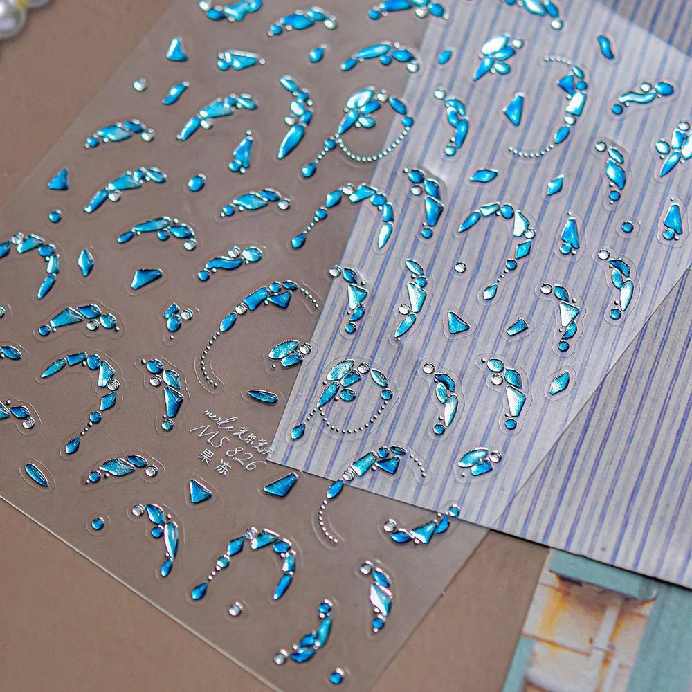 Gorgeous Gemstone Luxury 5D Nail Art Stickers