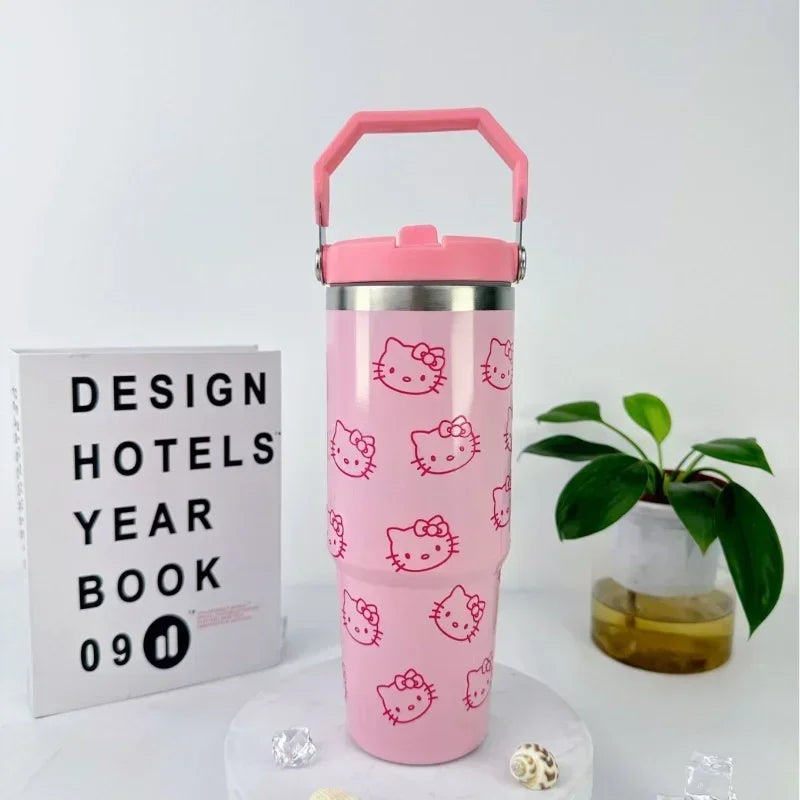 Kawaii Hello Kitty High-capacity Stainless Steel Vacuum Cup