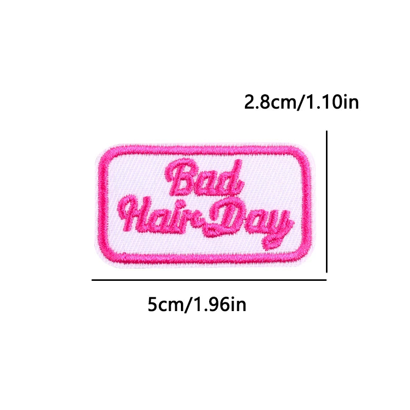 Personality Slogan Embroidered Patches