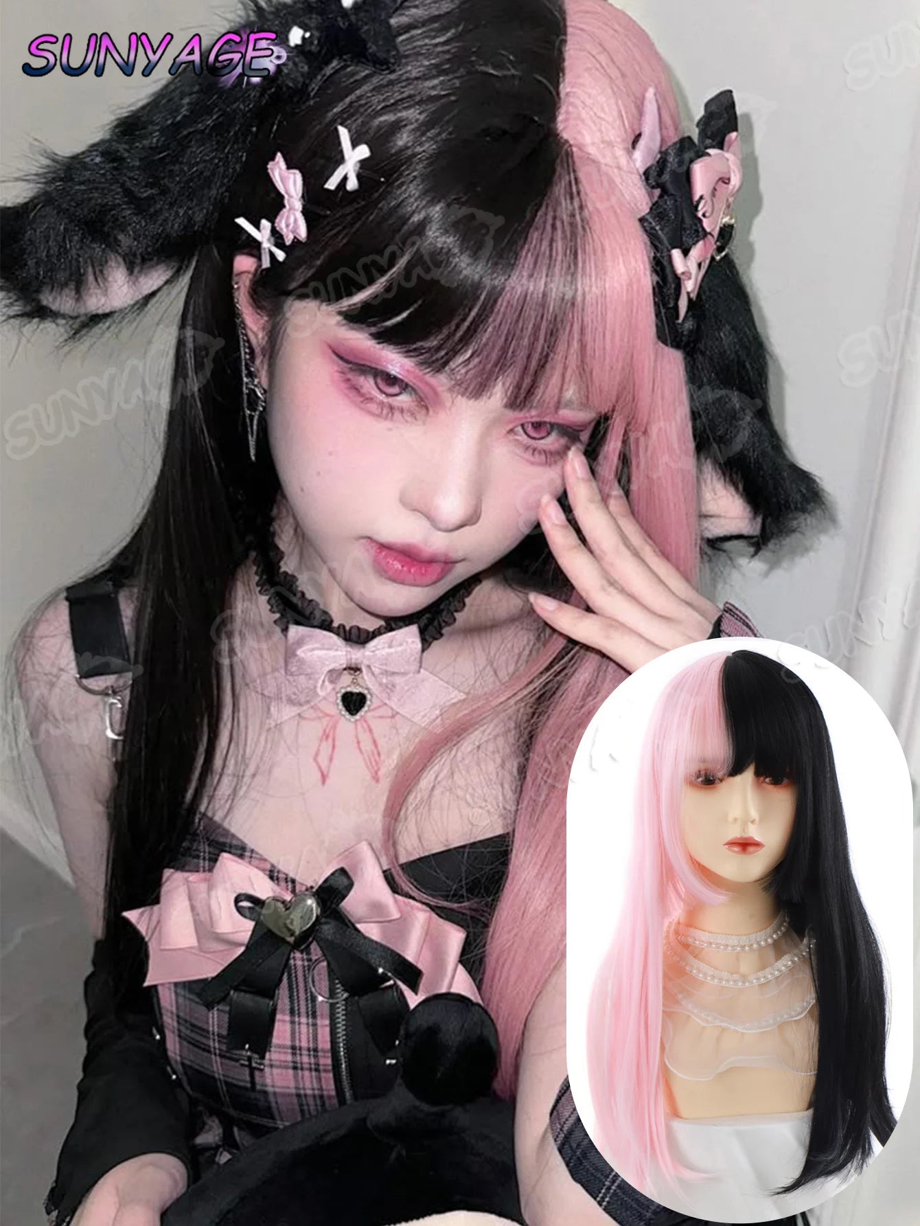 Cosplay Headband Wigs Synthetic