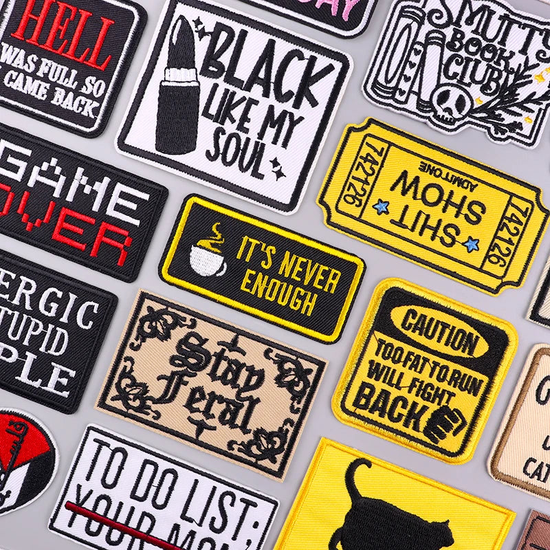 Book Club Iron On Patches