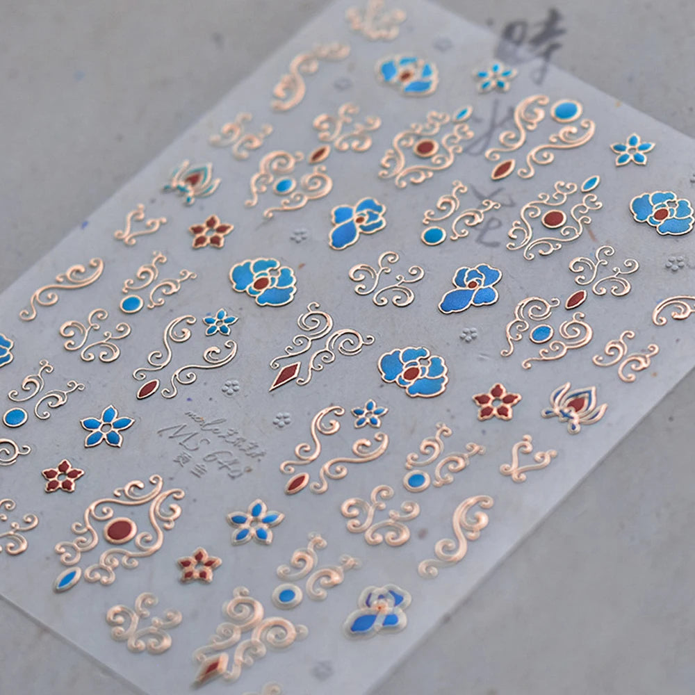 Gorgeous Gemstone Luxury 5D Nail Art Stickers