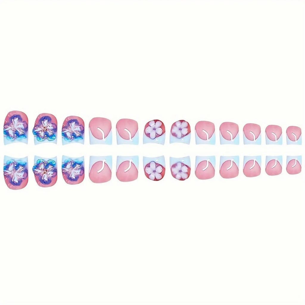 Press On Nails 3D Flower