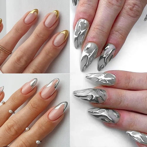 23 Colors Metallic Chrome Nail Powder Set